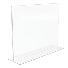 Staples Sign Holder, 11 x 8.5, Clear Plastic (ST16646/16646)