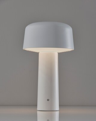 Adesso Lenny LED Table Lamp, White (4094-02)