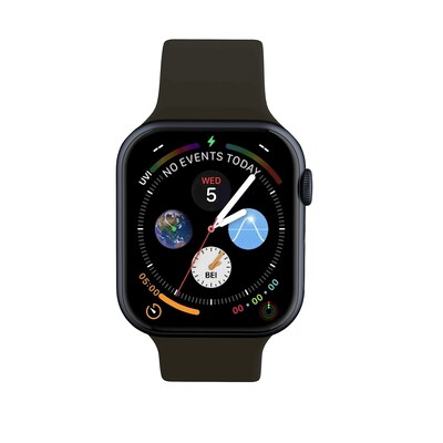LAX Dual Clasp Silicone Band for Apple Watch, Cocoa