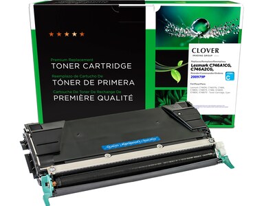 Clover Imaging Group Remanufactured Cyan Standard Yield Toner Cartridge Replacement for Lexmark C746/C748
