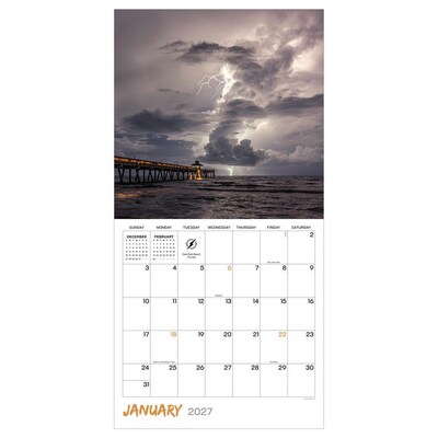 2027 TF Publishing Weather 12 x 12 Monthly Wall Calendar, Multicolored (27-1050)