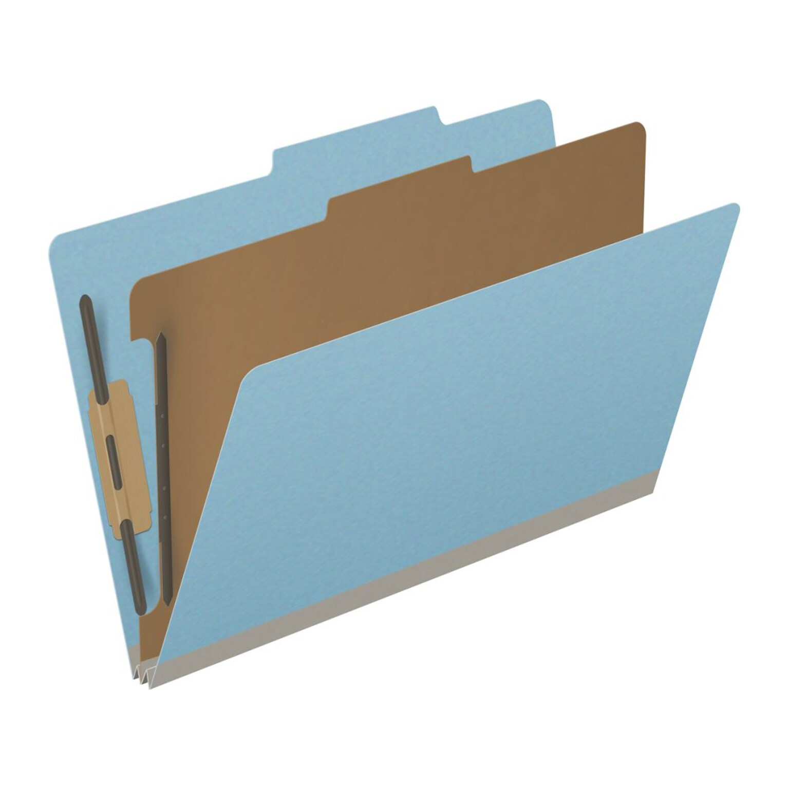 Medical Arts Press Pressboard Classification Folder, 1 Divider, 2 Expansion, Legal Size, Blue, 10/Box (DV-T52-14-3BLU)