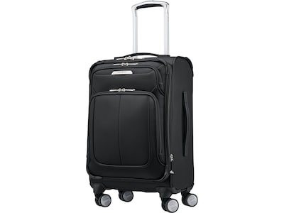 Samsonite SoLyte DLX Polyester Carry-On Luggage, Midnight Black (123567-1548)