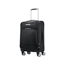 Samsonite SoLyte DLX Polyester Carry-On Luggage, Midnight Black (123567-1548)