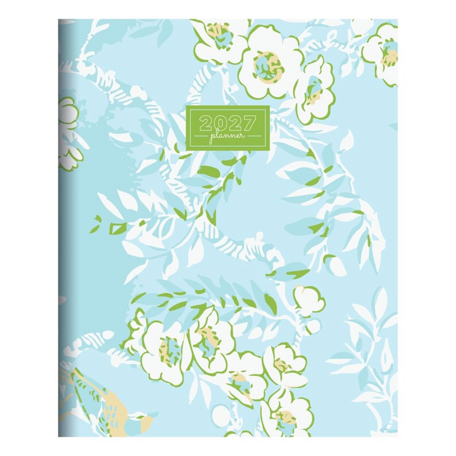 2027 TF Publishing Baby Blue Blooms 6.5 x 8  Monthly Standard Planner, Paperboard Cover, Multicolored (27-4208)
