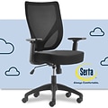 Serta Works Mesh Back Polyester Computer and Desk Chair, Black (CHR10021A)