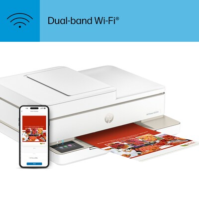 HP Envy 6555e Wireless All-in-One Color Inkjet Printer, Scanner, Copier, Best for home, 3 months FREE ink with HP+ (714N5A)