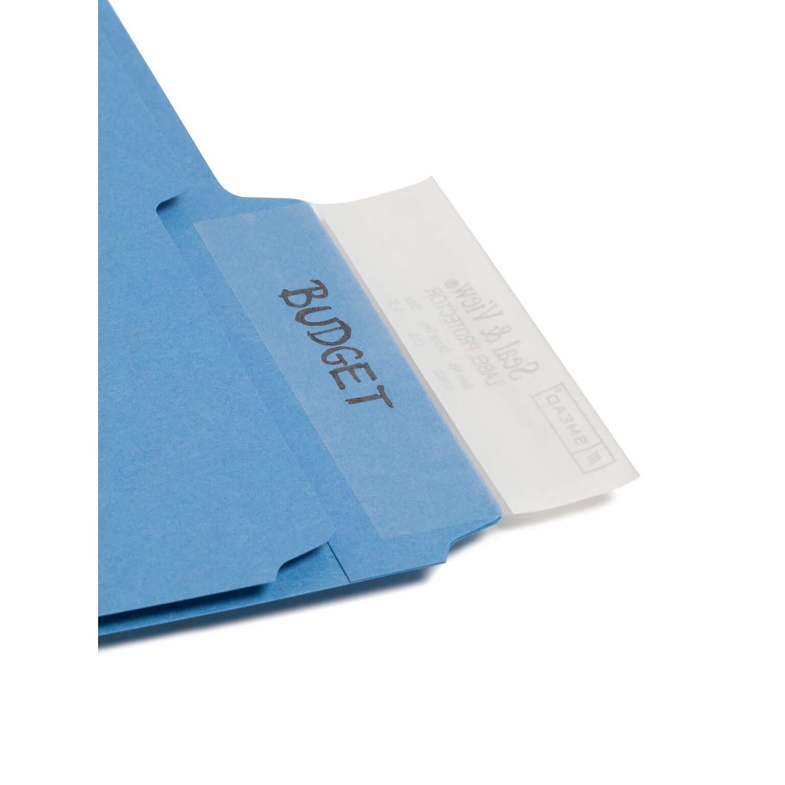 Smead Seal & View® Label Protectors, 3-1/2 x 1-11/16, Clear, 100/Pack (67600)