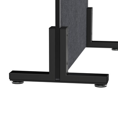 Bush Business Furniture Fabric Freestanding Privacy Panel, 72"H x 34"W, Cool Charcoal (PSP234CL-03)