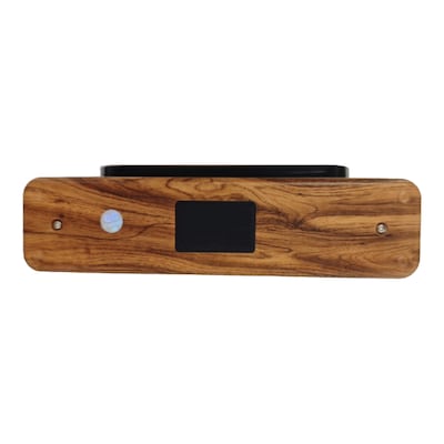 QFX Wireless Retro-Style Portable Bluetooth AM/FM/Shortwave Radio with Flashlight & Party Light, Brown (RETRO-1937)