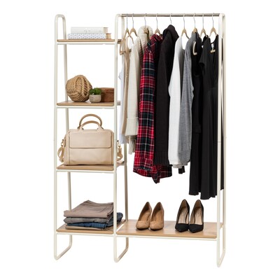 Iris 12.38 x 10.5 Garment Rack, White Metal (596276)