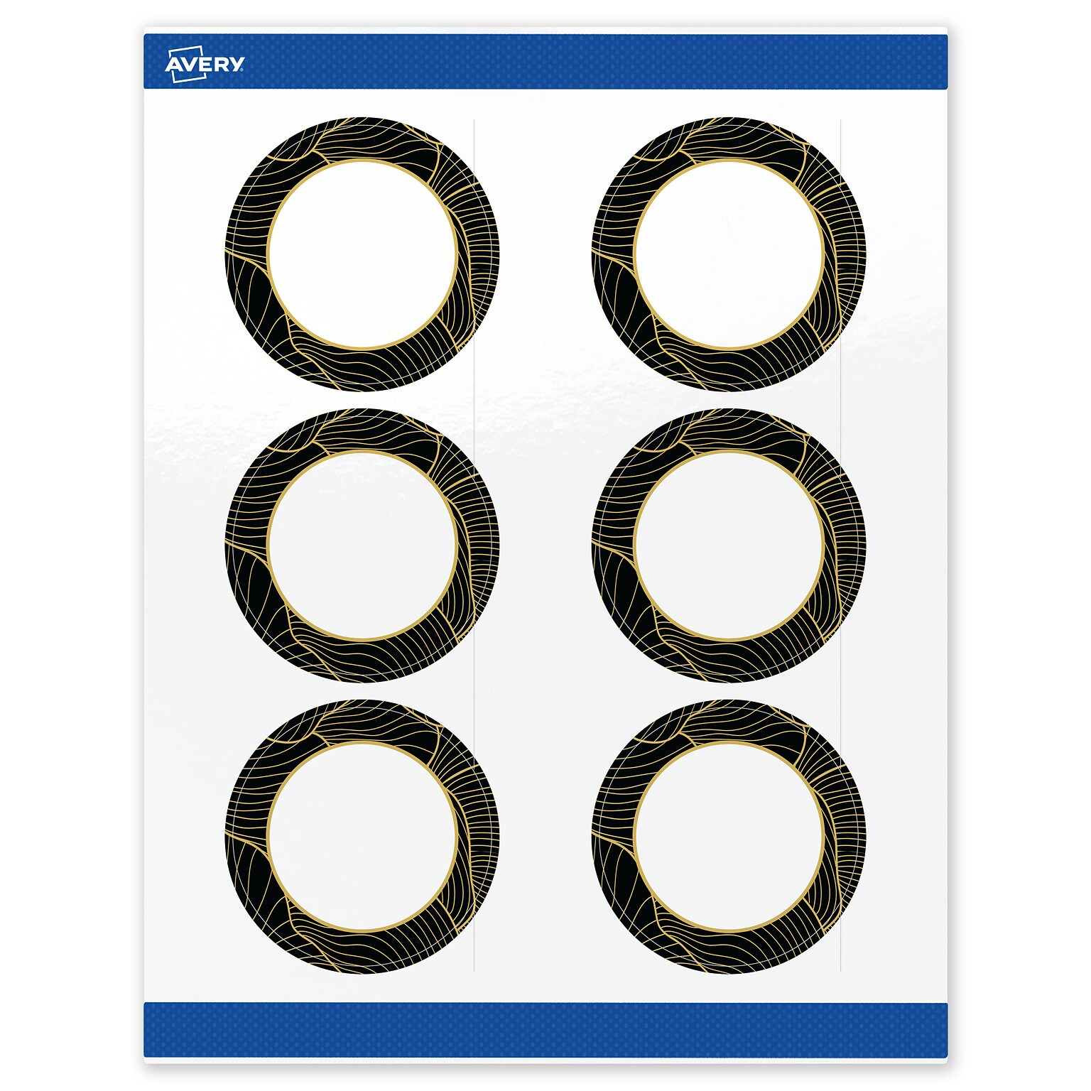 Avery Laser/Inkjet Circle Multipurpose Labels, 3 Dia., White, 60/Pack (S00-ETM)