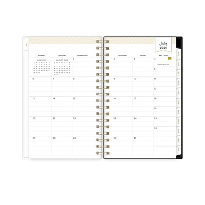 2026-2027 Blue Sky Day Designer Ophelia 3" x 6" Academic Year Weekly & Monthly Planner, Plastic Cover (158164)