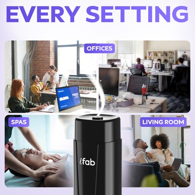 iFab 86L Nebulizing Aromatherapy Essential Oil Diffuser, 4 oz. (ISM86LBK)