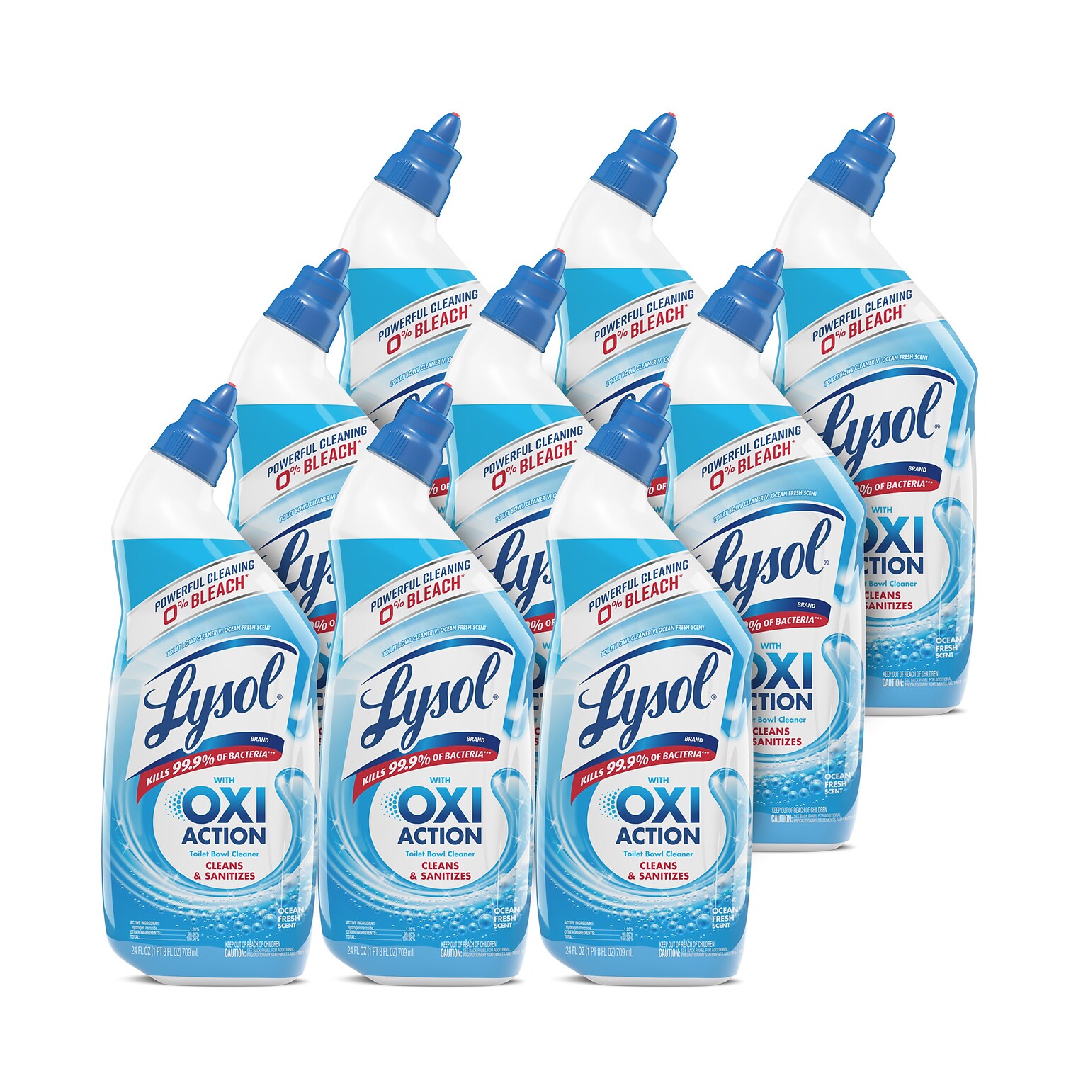 Lysol Toilet Bowl Cleaner, Ocean Fresh, 24 oz., 9/Carton (19200-98011)