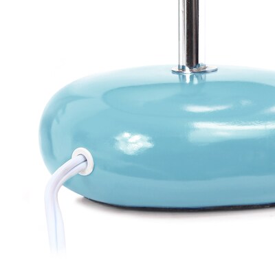 Simple Designs 10.24" LED Table Lamp, Blue (LT2005-BLU-LB)
