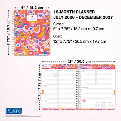 2026-2027 Plato House of Turnowsky 6" x 7.75" Academic Weekly Desk Planner, Paperboard Cover (9798330708147)
