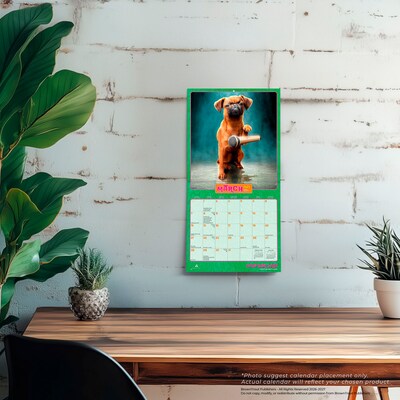 2027 BrownTrout Avanti Dogs Gone Wild 7" x 7" Monthly Wall Calendar, Assorted Colors (9798330712953)