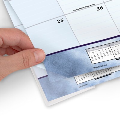 2026 AT-A-GLANCE 21.75" x 17" Monthly Desk Pad Calendar, Slate Blue (89701-26)