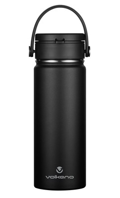 Vacuum Water Bottle with built-in Earphones. Convenient travel combo!