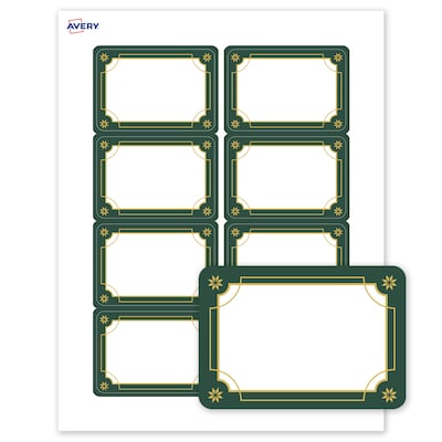 Avery Rectangle Multipurpose Labels, 2-1/3 x 3-3/8, White, 80/Pack (19479370392)