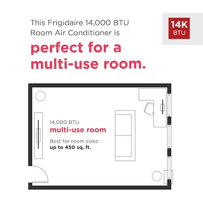 Frigidaire 115-Volt 14000 BTU (10000 BTU DOE) Portable Air Conditioner, WiFi Enabled, White (FHPC142AA1)