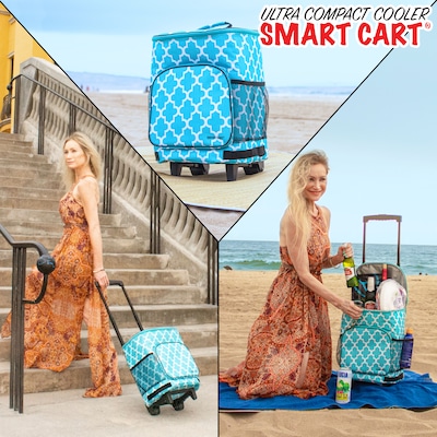 Dbest Ultra Compact Cooler Smart Cart, Moroccan Tile (01-767MB)