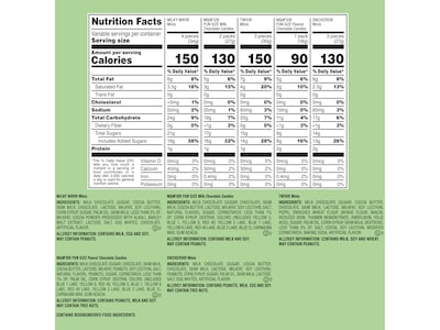 Mars Easter Basket Stuffers Milk Chocolate Candy Variety Bag, 46.3 oz., 120/Pieces (467626)