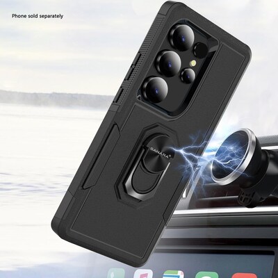 SaharaCase Raider Phone Case for Galaxy S25 Ultra, Shock Absorbing, Scorpion Black (CP00768)