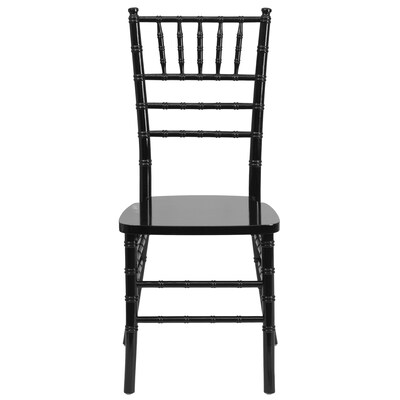 Flash Furniture HERCULES Series Wood Chiavari Chair, Black, 2 Pack (2XSBLACK)