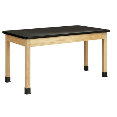 Diversified Woodcrafts School Classroom Rectangular Science Lab Table, 60 x 30, Oak (P7142BK30N)