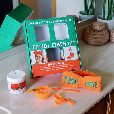 Aztec Secret Indian Healing Clay 1 lb Facial Mask Kit with Headband