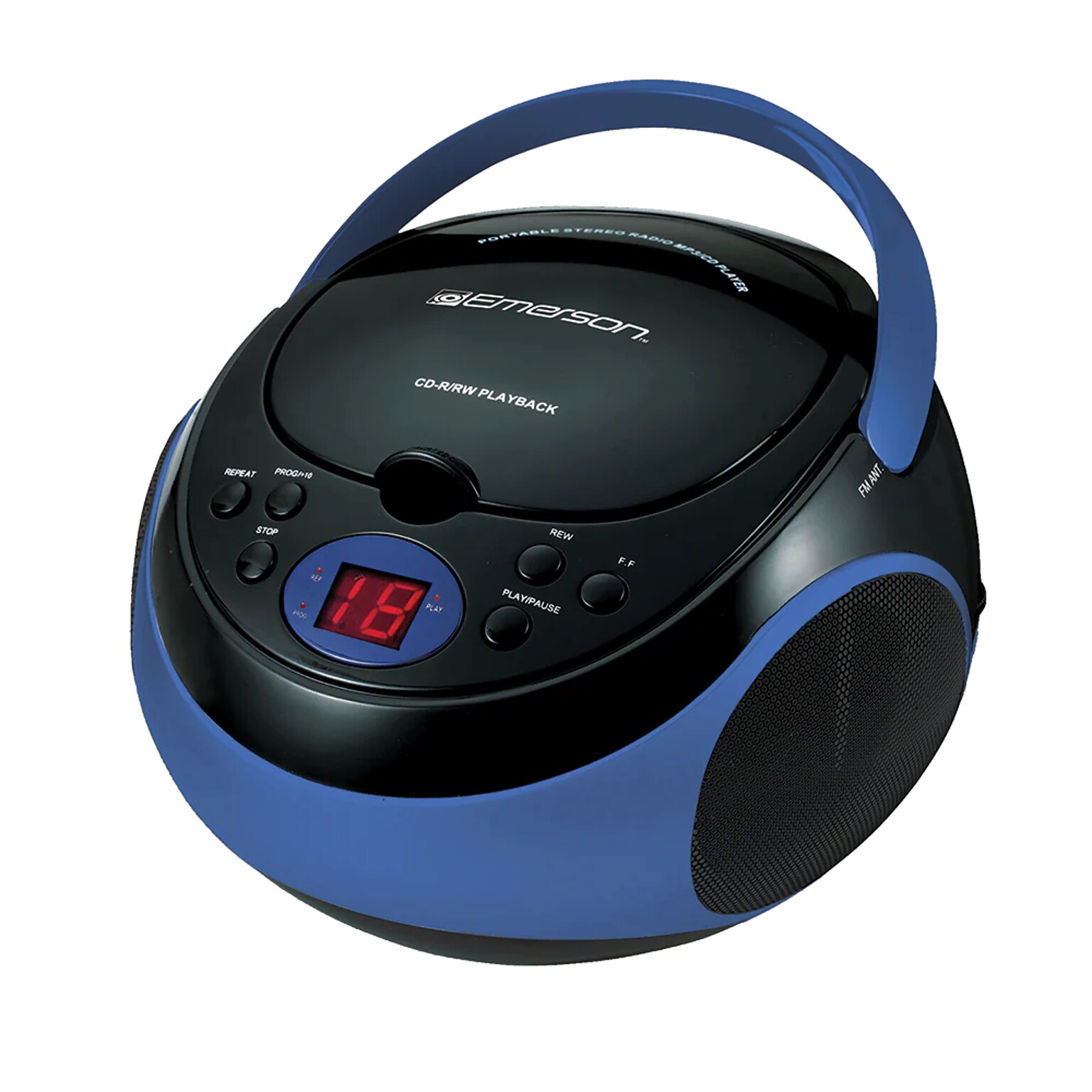Emerson Bluetooth Boombox Radio, Blue (EPB-3003 BLUE)