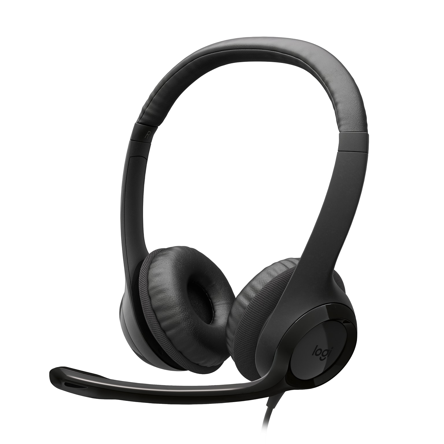 Logitech H390 USB-C Stereo On-Ear Headset, Black (981-001575)