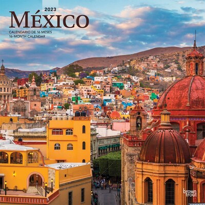 2023 BrownTrout Mexico 12 x 24 Monthly Wall Calendar, (9781975455125)