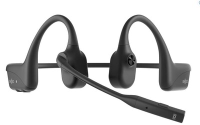 Shokz OpenComm 2UC Bone Conduction Bluetooth Wireless Open-Ear Headset, Black (C110-AA-BK-US)