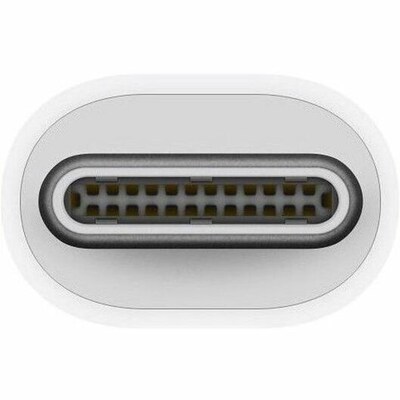 Apple USB-C to Thunderbolt 2 Data Adapter, Male to Female, White (MYH93AM/A)