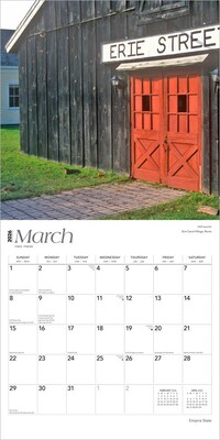 2026 BrownTrout Empire State New York Places 12" x 12" Monthly Wall Calendar (9798330703197)