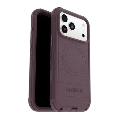 OtterBox Defender Pro MagSafe Compatible Phone Case for Apple iPhone 17 Pro Max, Shock Absorbing, Purple Mystery (77-98434)