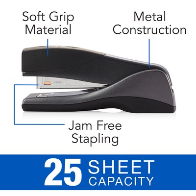 Swingline Optima Grip Desktop Stapler, 25-Sheet Capacity, Black (87815)