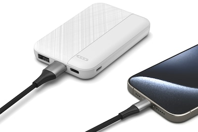 LAX 6600mAh Power Bank, White (LX16W)