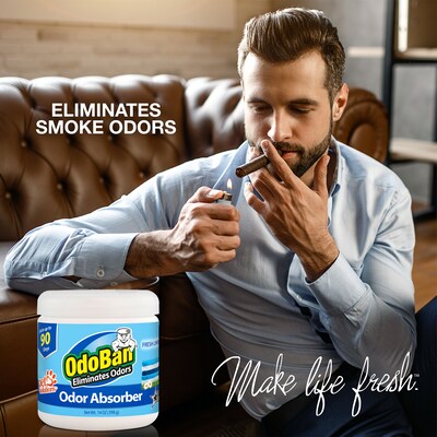 OdoBan Deodorizer Solid, Fresh Linen Scent, 14 oz. (9735C61-14Z12D)