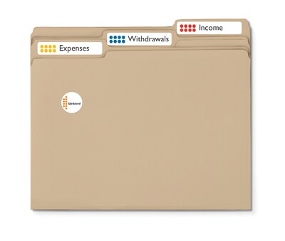 Avery EcoFriendly Laser/Inkjet File Folder Labels, 2/3" x 3-7/16", White, 750 Labels/Box (48266)