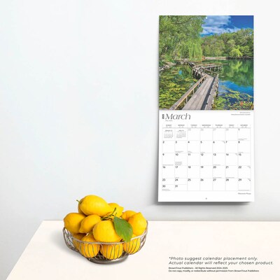 2025 BrownTrout Wisconsin Places 12" x 12" Monthly  Wall Calendar (9781975483081)