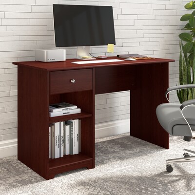 Bush Furniture Cabot 48"W Computer Desk with Storage, Harvest Cherry (WC31447)