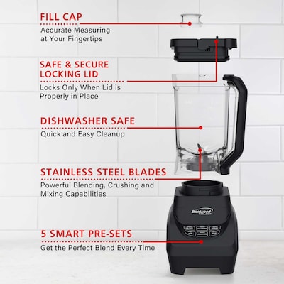 Brentwood Select 68oz. Blender, Black (BTWJBS1000BK)