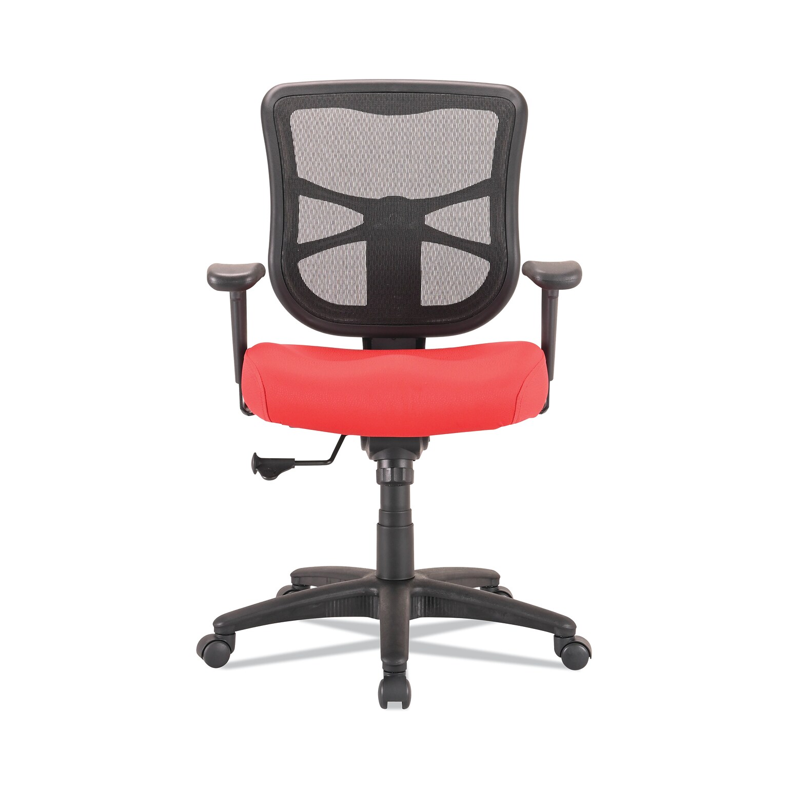 Alera® Elusion™ Series Height & Width Adjustable Arm Ergonomic Mesh Swivel Computer and Desk Chair, Red (ALEEL42BME30B)