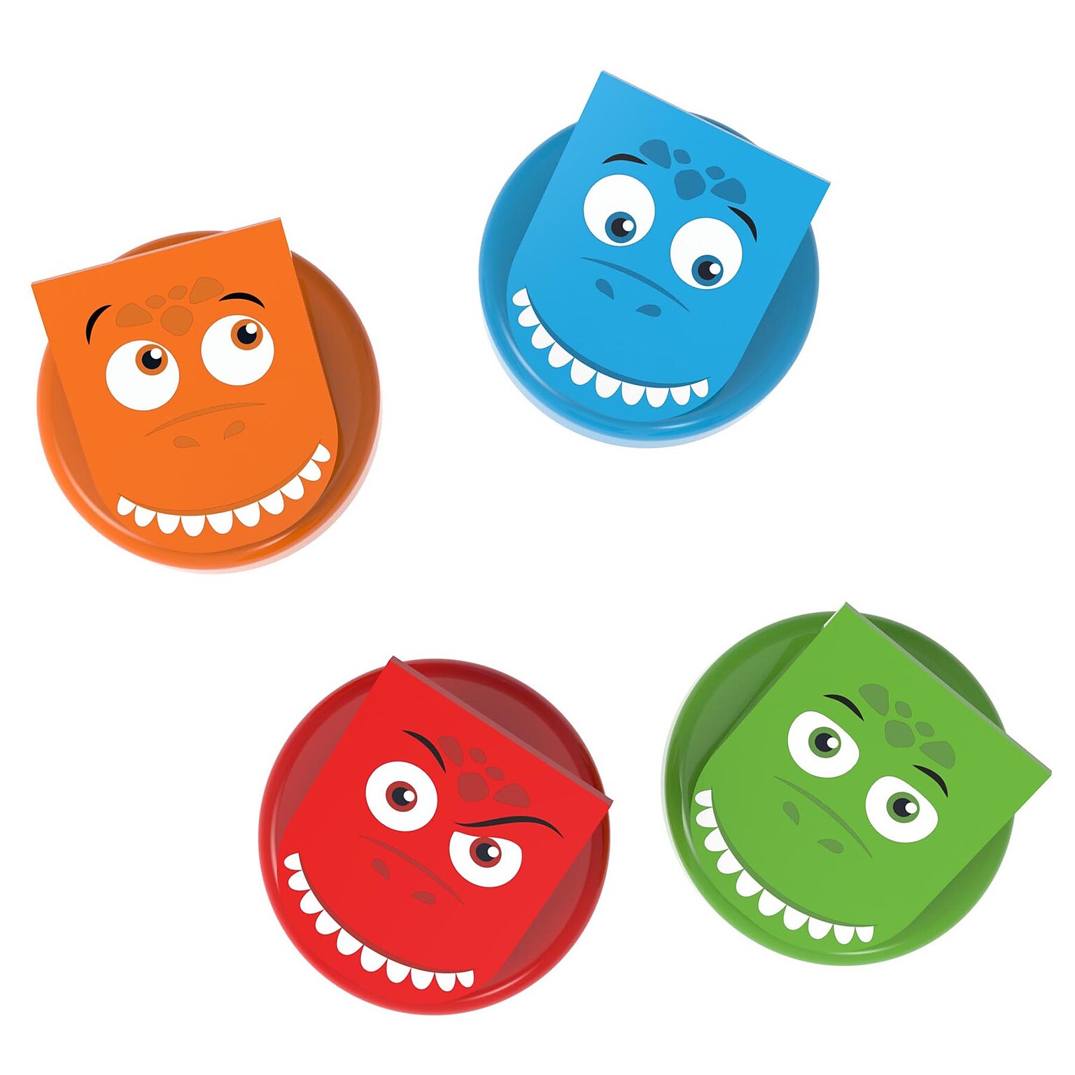 Junior Learning Magnetic Clever Clips, DinoClips, 4/Pack (JRL729)