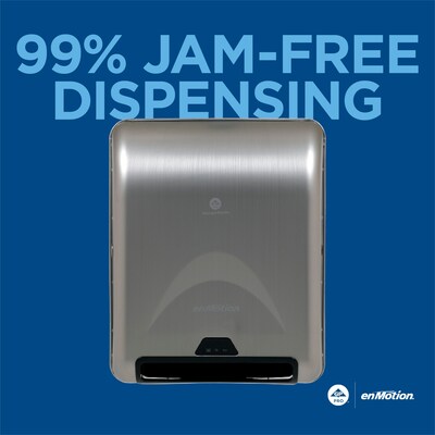 enmotion Automatic Hardwound Paper Towel Dispenser, Silver (59466A)