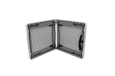 National Public Seating BFHT Series 24" x 48" Fold-In-Half Folding Table, Grey (BFHT-2448A)